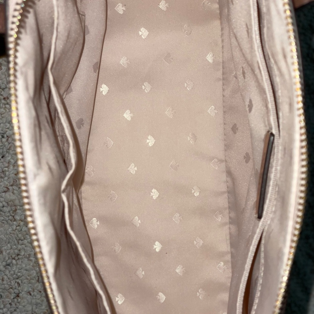 Kate Spade Rose Gold Shimmering Tote Bag with Textured Finish - Picture 4 of 10